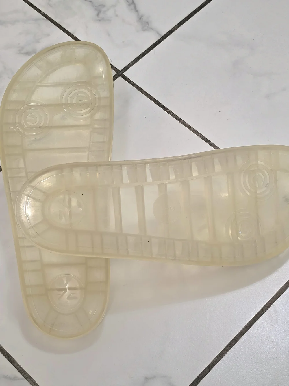 Gucci Translucent Jelly Slides, 12.5
